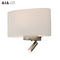 Round Cloth shade reading wall light &amp; Interior led bedside wall light headboard wall light for five star hotel supplier