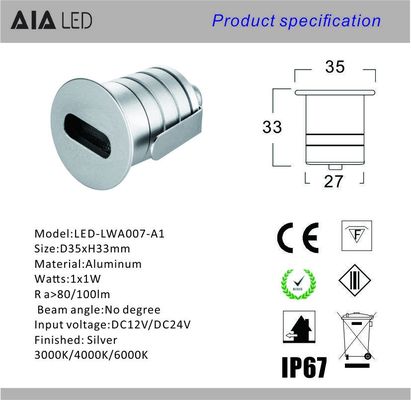 3W IP67 waterproof  LED underground light/LED Step light/Outdoor LED stair lamp supplier