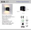 Waterproof IP65 adjustable angle outside wall lights black &amp; outdoor wall led light supplier