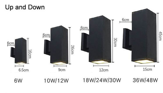 Waterproof square outdoor wall lamp &amp; exterior wall lights IP65 outside wall light supplier