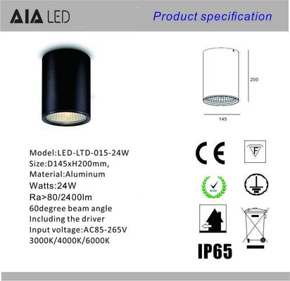 24W led surface mounted downlight&amp;ip65 downlight&amp;led outdoor downlight for outside used supplier