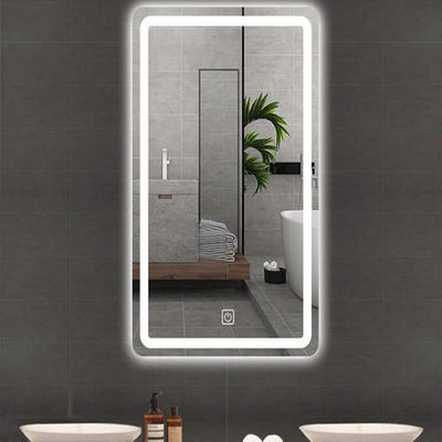 Bathroom mirror square smart make-up mirror light hotel led anti-fog waterproof sink toilet wall mounted supplier