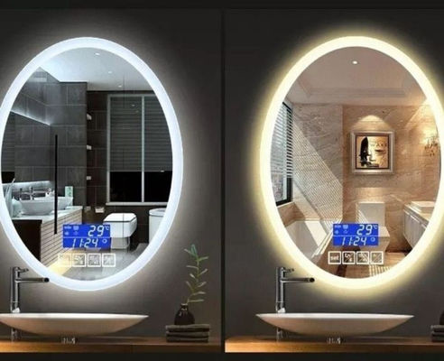 Custom made multifunctional intelligent anti-fog mirror light led bathroom mirror lamp hotel HD wall mirror light supplier