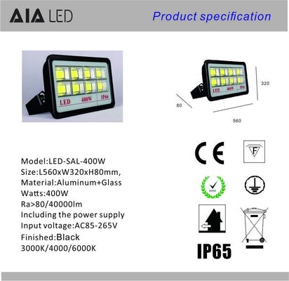 New water proofing IP66 high power led flood lights COB 400W LED Flood lighting for hotel supplier