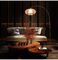 Chinese style floor lamp fishing lamp bamboo Art tea room floor light Zen standing lighting marble floor lamps supplier