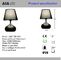 IP20 fabric table light led table lamp for led table lamp/indoor desk lamp for room supplier