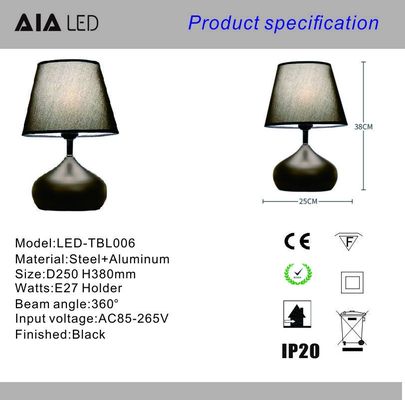 IP20 fabric table light led table lamp for led table lamp/indoor desk lamp for room supplier