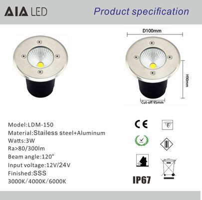 IP67 rainproof aluminum+stainless steel LED underground lamps&amp;LED Stair lamp&amp; outside led step spot light supplier