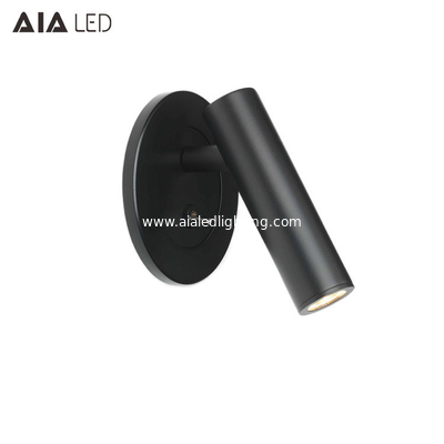 Surface mounted interior round LED reading wall lamp &amp; led bed board reading lamp for hotel supplier