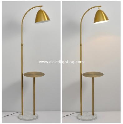 Coffee table floor light Nordic modern sofa side metal creative marble bedside floor lamp living room standing lamp supplier