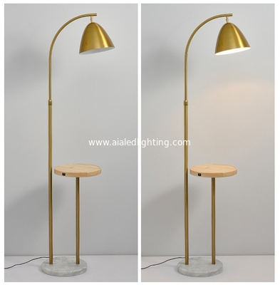 Coffee table floor light Nordic modern sofa side metal creative marble bedside floor lamp living room standing lamp supplier