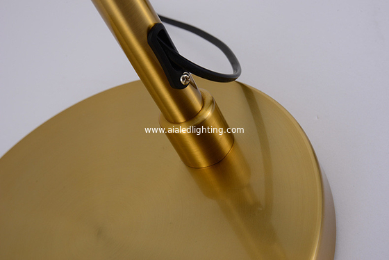 direct factory antique brass LED floor lamp eye protection work light office standing lamp hotel guest room light luxury supplier