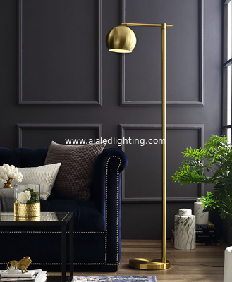 direct factory antique brass LED floor lamp eye protection work light office standing lamp hotel guest room light luxury supplier