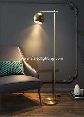 direct factory antique brass LED floor lamp eye protection work light office standing lamp hotel guest room light luxury supplier