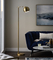direct factory antique brass LED floor lamp eye protection work light office standing lamp hotel guest room light luxury supplier