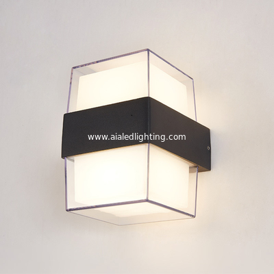 Manufacturer waterproof IP65 acrylic 12W exterior wall lighting fitting outdoor wall lamp light fixtures supplier