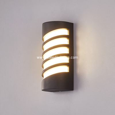 Aluminum corridor garden terrace 12W outdoor wall lighting fitting external wall lamp light supplier