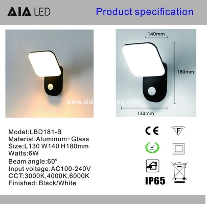 IP65 water proofing surface mounted outdoor COB 6W led wall light led wall lamp light fixtures supplier