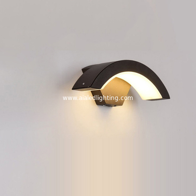 Waterproof IP65 surface acrylic 12W exterior wall lighting fitting outside wall lamp light fixtures supplier